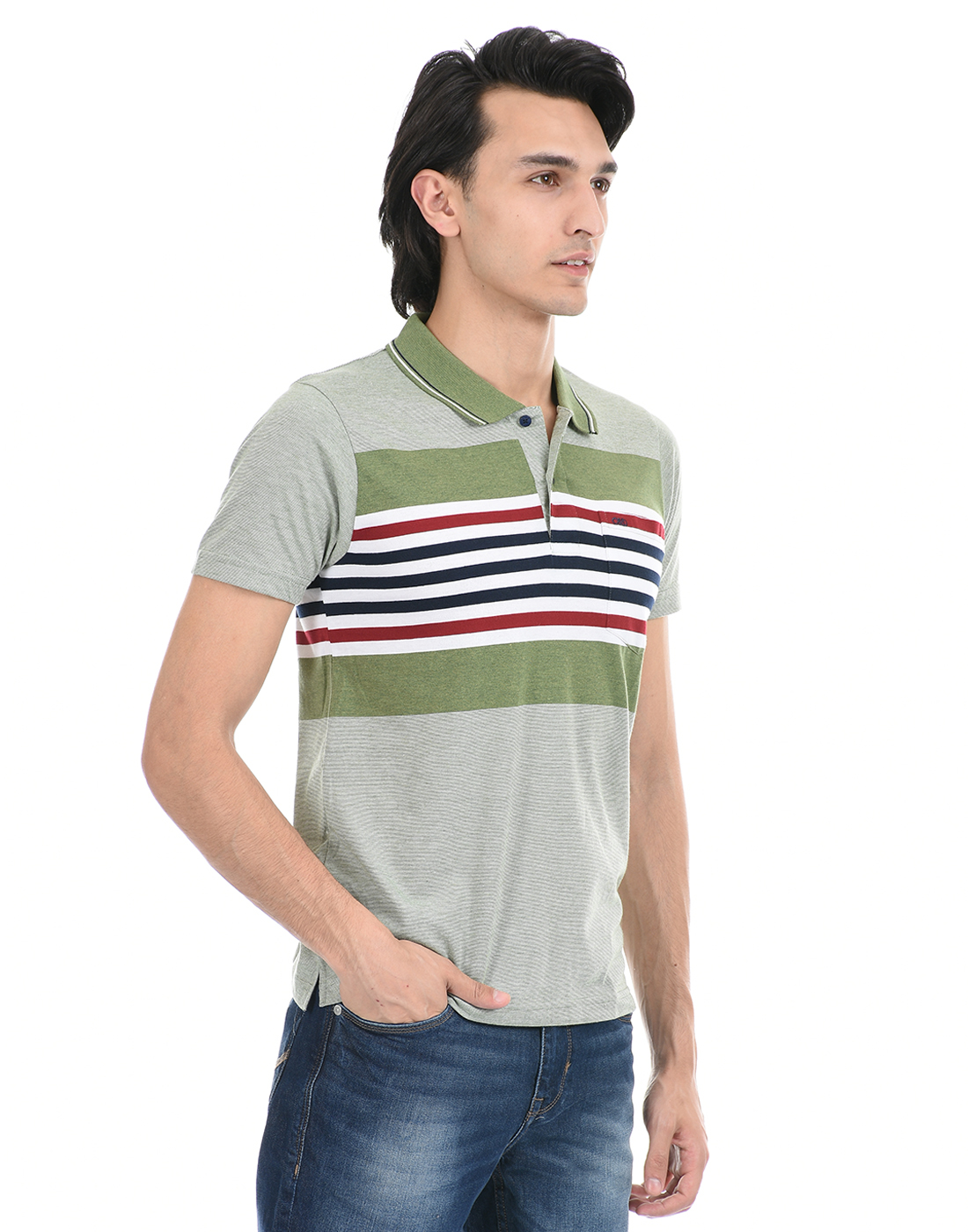 Cloak & Decker by Monte Carlo Men Green Polo Tshirt